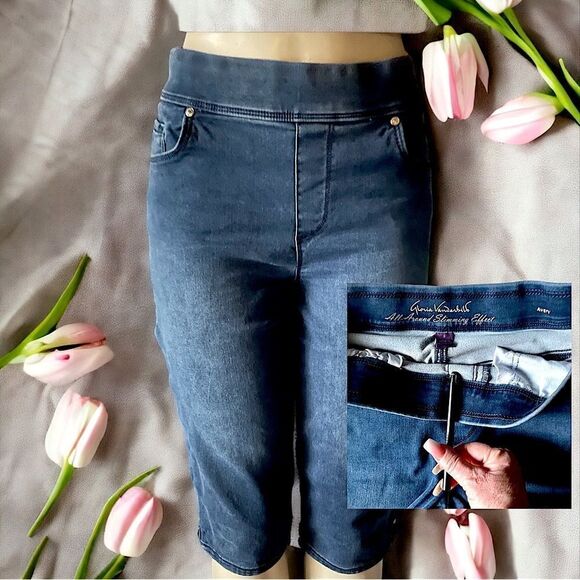 S♥️LD! Gloria Vanderbilt l Avery Capri l Slimming l Pull-on l 5 pocket l 8 l EUC - Picture 3 of 8